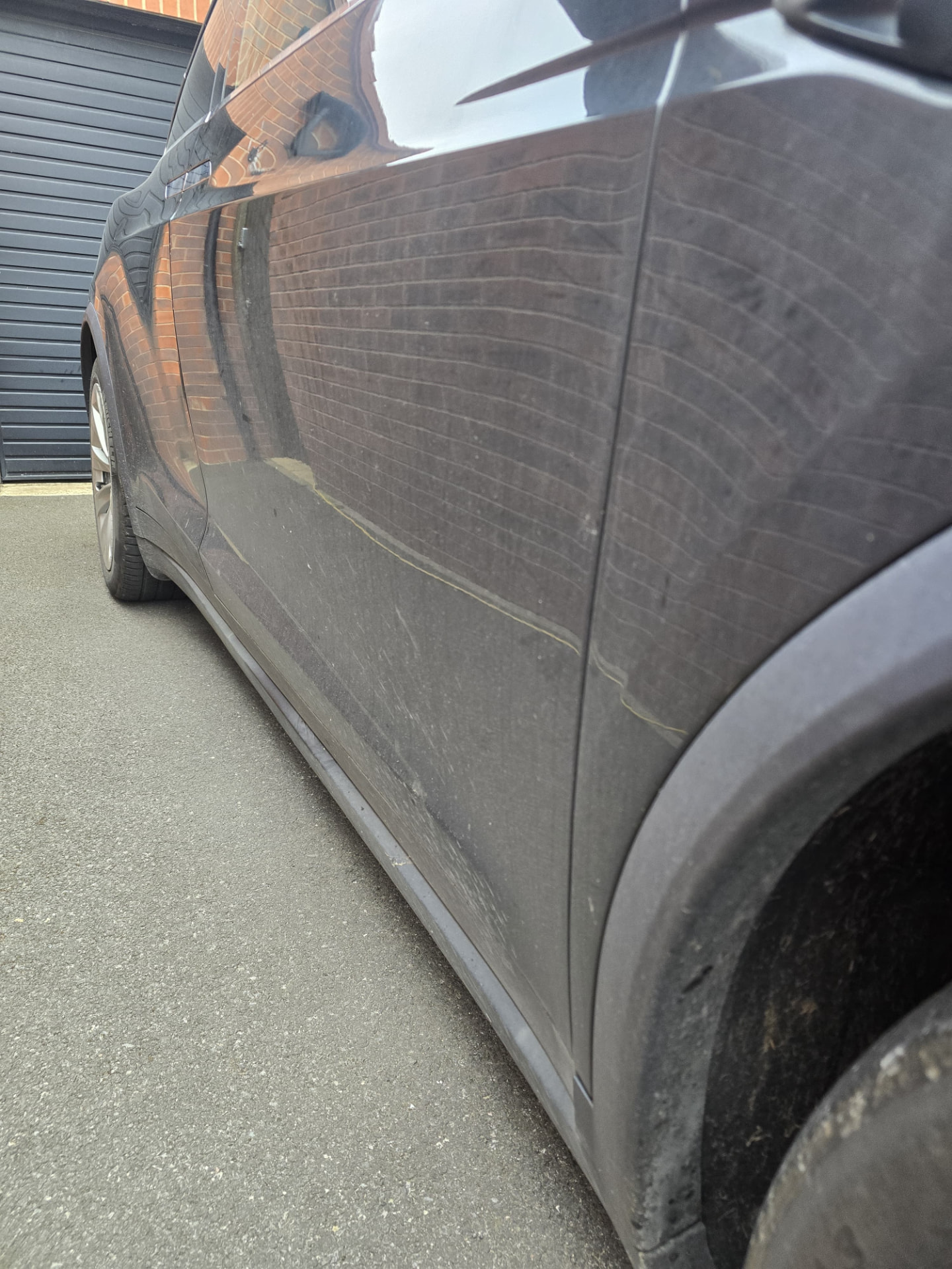 Before: Paintwork transformation — dull and dusty to deep gloss