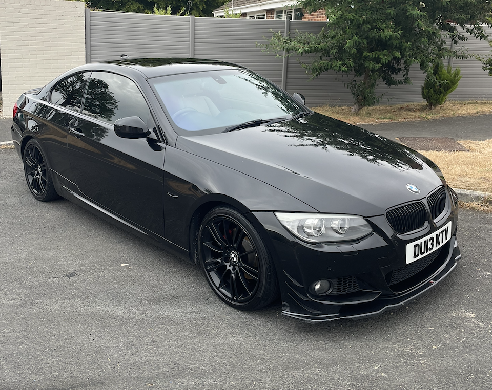 Black BMW 3 Series after a full valet by P.P Power Detailing