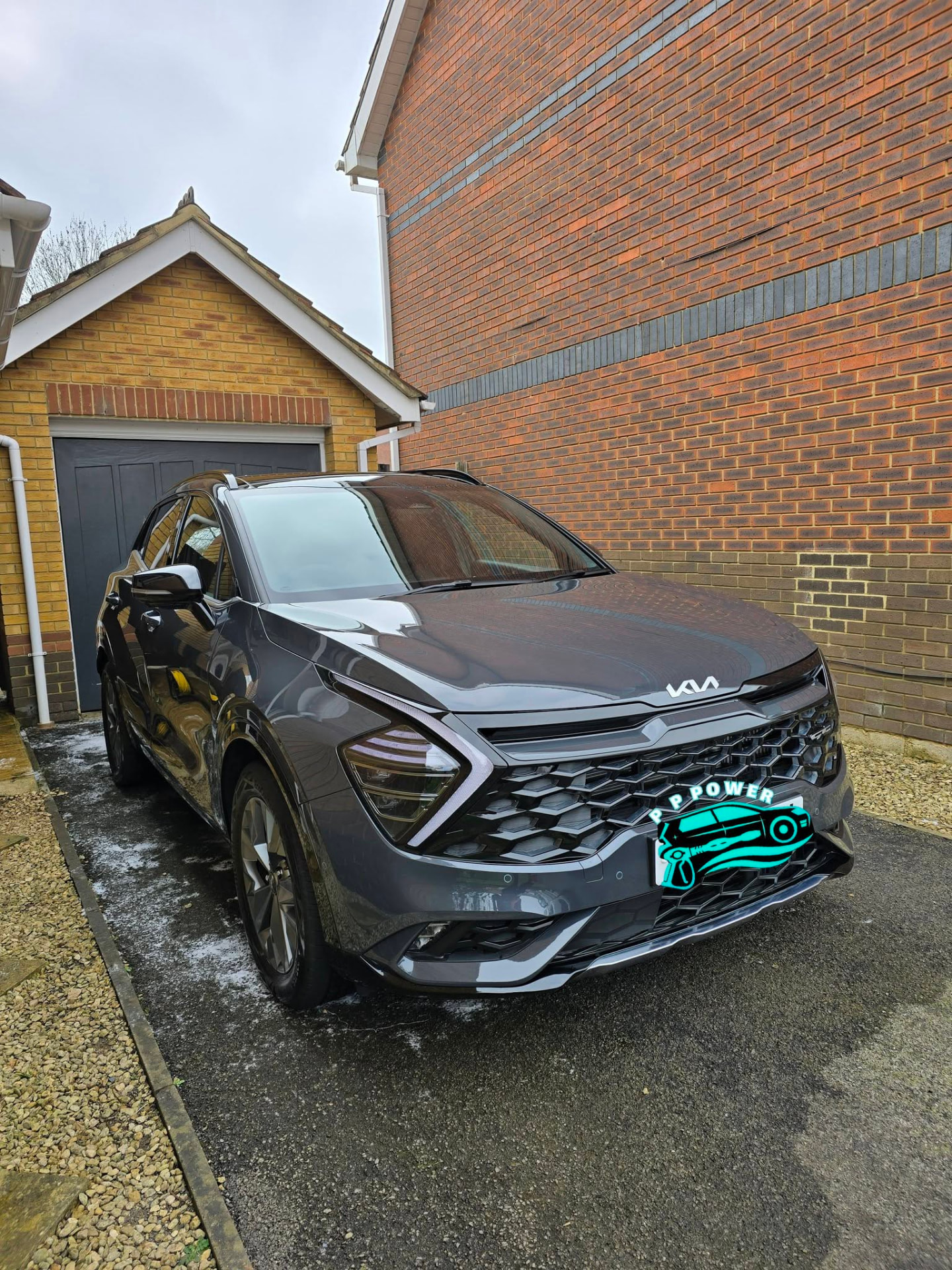 Grey Kia Sportage cleaned as part of a monthly maintenance wash